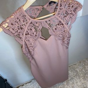 Fashion Nova Pink Formal Mini Dress | Size Small